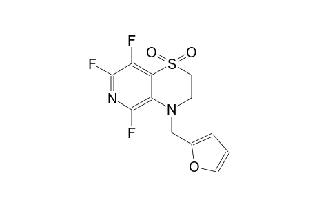 2H-pyrido[4,3-b][1,4]thiazine, 5,7,8-trifluoro-4-(2-furanylmethyl)-3,4-dihydro-, 1,1-dioxide