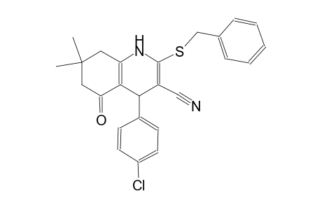 3-quinolinecarbonitrile, 4-(4-chlorophenyl)-1,4,5,6,7,8-hexahydro-7,7-dimethyl-5-oxo-2-[(phenylmethyl)thio]-