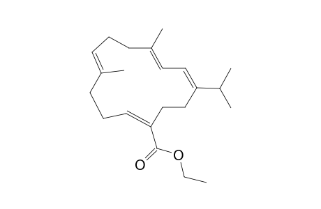 (1Z,5E,9E,11E)-12-isopropyl-5,9-dimethyl-cyclotetradeca-1,5,9,11-tetraene-1-carboxylic acid ethyl ester