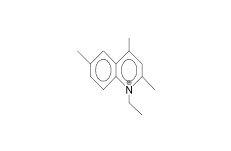 1-Ethyl-2,4,6-trimethyl-quinolinium cation