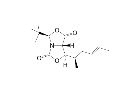 (2R,5S,6R)-1-Aza-2-tert-butyl-3,7-dioxa-4,8-dioxo-6-[(1'R,3'E)-1'-methyl-3'-pentenyl]bicyclo[3.3.0]octane