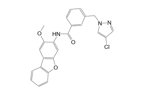 3-[(4-chloro-1H-pyrazol-1-yl)methyl]-N-(2-methoxydibenzo[b,d]furan-3-yl)benzamide