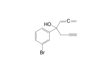 4-(3-bromophenyl)hepta-1,2-dien-6-yn-4-ol