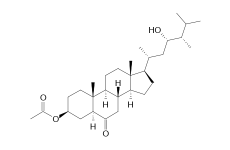 (23S,24S)-3.beta.-Acetoxy-23-hydroxy-24-methyl-5.alpha.-cholestan-6-one