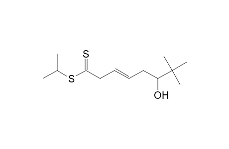 Isopropyl (3E)-6-hydroxy-7,7-dimethyl-3-octenedithioate