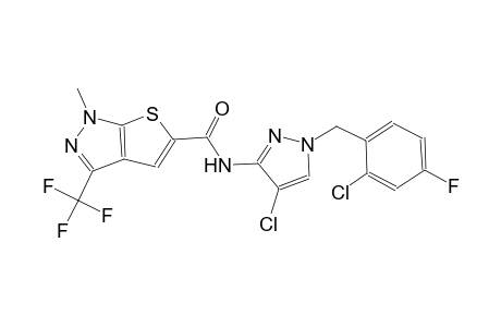 1H-thieno[2,3-c]pyrazole-5-carboxamide, N-[4-chloro-1-[(2-chloro-4-fluorophenyl)methyl]-1H-pyrazol-3-yl]-1-methyl-3-(trifluoromethyl)-