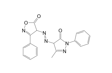 5(4H)-Isoxazolone, 4-[(4,5-dihydro-3-methyl-5-oxo-1-phenyl-1H-pyrazol-4-yl)azo]-3-phenyl-