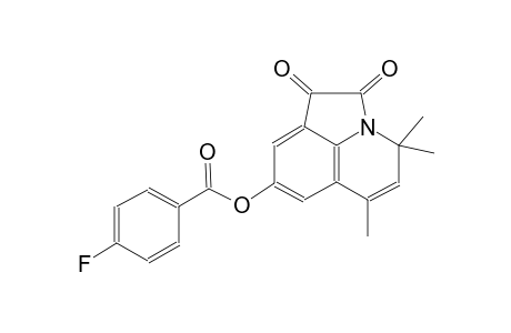4,4,6-trimethyl-1,2-dioxo-1,2-dihydro-4H-pyrrolo[3,2,1-ij]quinolin-8-yl 4-fluorobenzoate