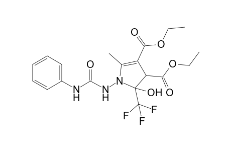 N-[3,4-Di(ethoxycarbonyl)-2-hydroxy-5-methyl-2-(trifluoromethyl)-2,3-dihydro-1H-pyrrolyl]-N'-phenylurea