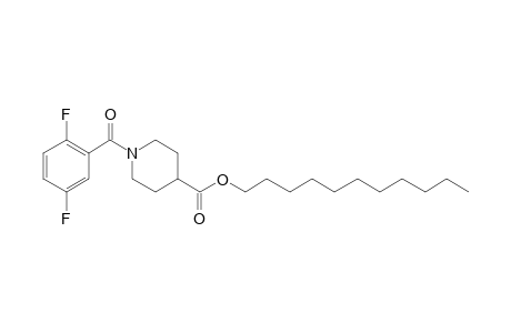 Isonipecotic acid, N-(2,5-difluorobenzoyl)-, undecyl ester