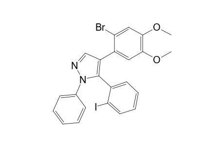 4-(2-Bromo-4,5-dimethoxyphenyl)-5-(2-iodophenyl)-1-phenylpyrazole