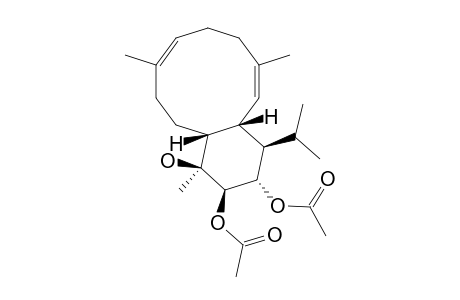 (1S*,2Z,6E,10R*,11S*,12S*,13S*,14R*)-12,13-DIACETOXYCLADIELLA-2,6-DIEN-11-OL