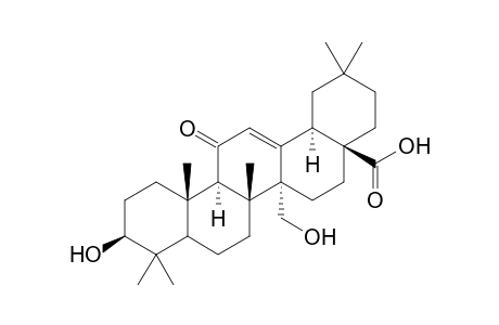 3.beta.,27-Dihydroxy-11-oxoolean-12-en-28-oic acid