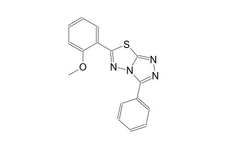 6-(2-methoxyphenyl)-3-phenyl[1,2,4]triazolo[3,4-b][1,3,4]thiadiazole