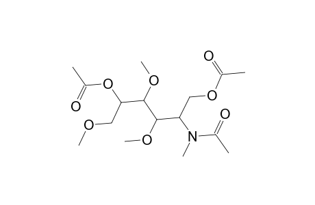 3,4,6-Tetra-O-methyl-1,5-di-acetyl-2-deoxy-2-N-methylacetamidogalactitol