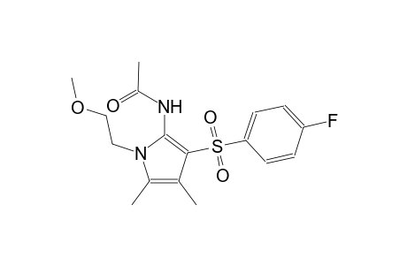 acetamide, N-[3-[(4-fluorophenyl)sulfonyl]-1-(2-methoxyethyl)-4,5-dimethyl-1H-pyrrol-2-yl]-