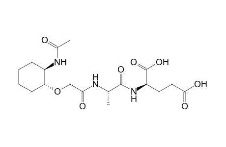 (2R)-2-[[(2S)-2-[2-[(1R,2R)-2-acetamidocyclohexyl]oxyethanoylamino]propanoyl]amino]pentanedioic acid