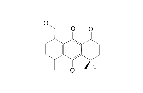 9,10-DIHYDROXY-8-(HYDROXYMETHYL)-4,4,5-TRIMETHYL-3,4,5,8-TETRAHYDRO-1(2H)-TETRAHYDRO-ANTHRACENONE