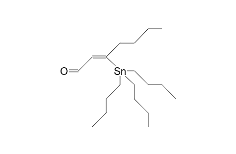 3-(Tributyl-stannyl)-2-heptenal
