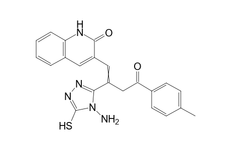 3-(2-(4-Amino-5-mercapto-4H-1,2,4-triazol-3-yl)-4-oxo-4-(p-tolyl)but-1-en-1-yl)quinolin-2(1H)-one
