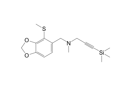 N-Methyl-2-methylthio-N-(3-trimethylsilyl-2-propynyl)piperonylamine