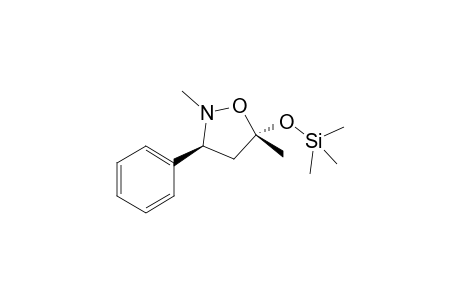 trans-2,5-Dimethyl-3-phenyl-5-(trimethylsilyl)isooxazolidine
