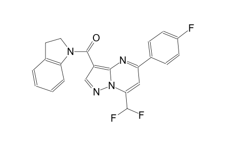 7-(difluoromethyl)-3-(2,3-dihydro-1H-indol-1-ylcarbonyl)-5-(4-fluorophenyl)pyrazolo[1,5-a]pyrimidine