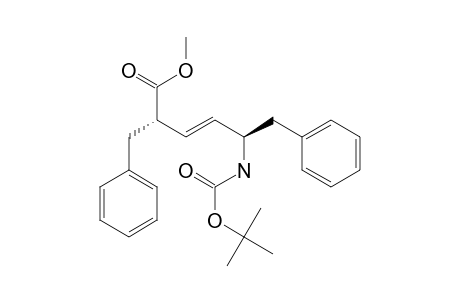 METHYL-(2R,5S)-2-BENZYL-5-[(TERT.-BUTOXYCARBONYL)-AMINO]-6-PHENYL-(E)-3-HEXENOATE