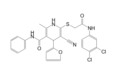 3-pyridinecarboxamide, 5-cyano-6-[[2-[(3,4-dichlorophenyl)amino]-2-oxoethyl]thio]-4-(2-furanyl)-1,4-dihydro-2-methyl-N-phenyl-