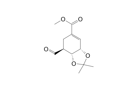 Methyl 3.alpha.,4.apha.-Isopropylidenedioxy-5.beta.-formylcyclohex-1-ene-1-carboxylate