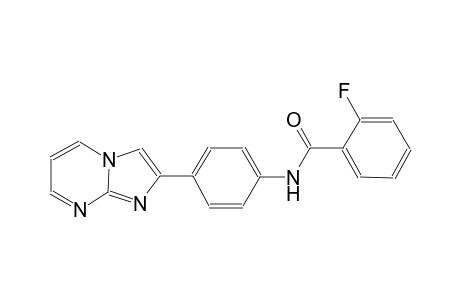 benzamide, 2-fluoro-N-(4-imidazo[1,2-a]pyrimidin-2-ylphenyl)-