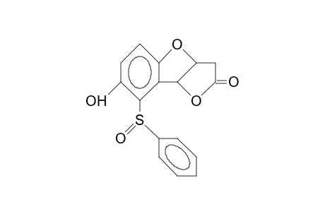 7-Hydroxy-8-methylsulfinyl-cis-3a,8b-dihydro-furo(3,2-B)benzofuran-2(3H)-one