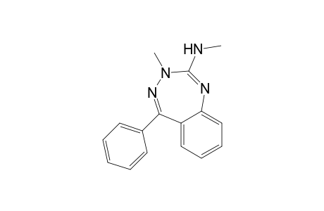 3H-1,3,4-Benzotriazepine, 2-methylamino-3-methyl-5-phenyl-