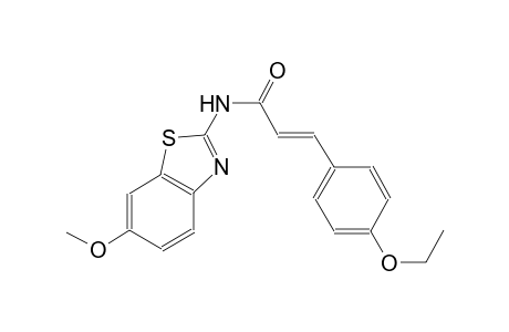 (2E)-3-(4-ethoxyphenyl)-N-(6-methoxy-1,3-benzothiazol-2-yl)-2-propenamide