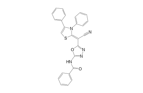 N-(5-(Cyano(3,4-diphenylthiazol-2(3H)-ylidene)methyl)-1,3,4-oxadiazol-2-yl)benzamide