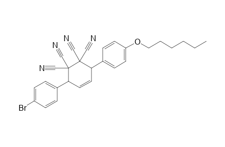 3-(4-Bromophenyl)-6-(4-hexyloxyphenyl)-4,4,5,5-tetracyanocyclohex-1-ene