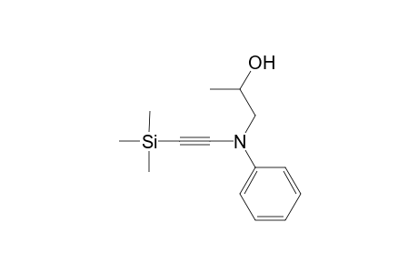 N-Phenyl-[N-1-(2-hydroxypropyl)]-2-(trimethylsilyl)ethynamine