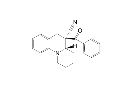 (4aS,5R)-5-(Phenylcarbonyl)-2,3,4,4a,5,6-hexahydro-1H-pyrido[1,2-a]quinolino-5-carbonitrile