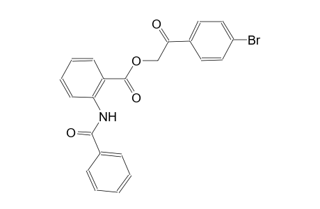 2-(4-bromophenyl)-2-oxoethyl 2-(benzoylamino)benzoate