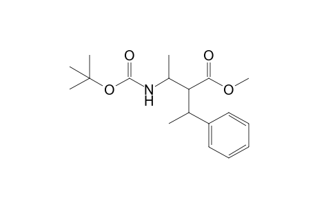 Methyl 3-[(t-butoxycarbonyl)amino]-2-(1'-phenylethyl)butyrate