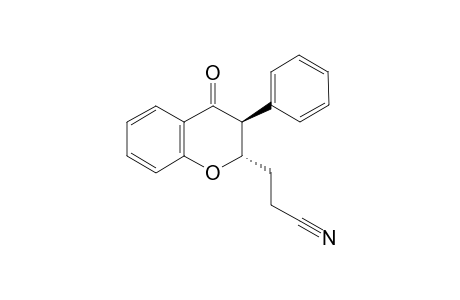 anti-3-(4-Oxo-3-phenylchroman-2-yl)propanenitrile