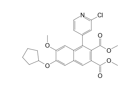 1-(2-Chloro-4-pyridinyl)-6-cyclopentyloxy-7-methoxynaphthalene-2,3-dicarboxylic acid dimethyl ester