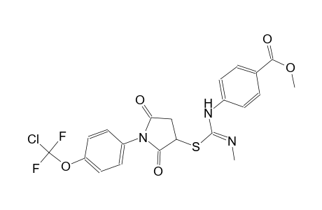 benzoic acid, 4-[[(Z)-[[1-[4-(chlorodifluoromethoxy)phenyl]-2,5-dioxo-3-pyrrolidinyl]thio][(Z)-methylimino]methyl]amino]-, methyl ester