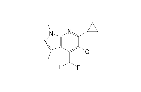 5-chloro-6-cyclopropyl-4-(difluoromethyl)-1,3-dimethyl-1H-pyrazolo[3,4-b]pyridine