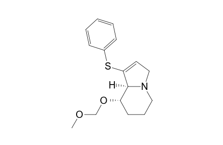 Indolizine, 3,5,6,7,8,8a-hexahydro-8-(methoxymethoxy)-1-(phenylthio)-, cis-(.+-.)-