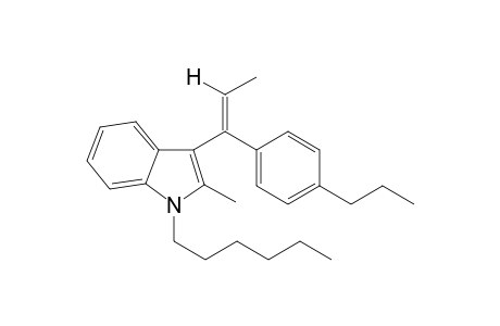 1-Hexyl-2-methyl-3-(1-(4-propylphenyl)-1-propen-1-yl)1H-indole II