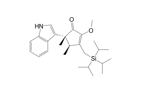 (4S,5R)-5-(1H-indol-3-yl)-2-methoxy-4,5-dimethyl-3-((triisopropylsilyl)methyl)cyclopent-2-enone