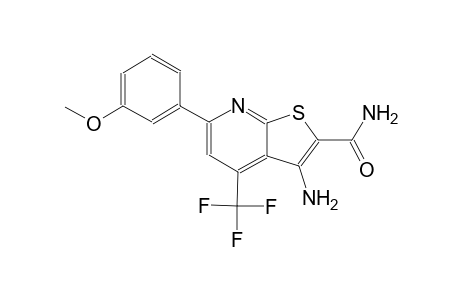 3-amino-6-(3-methoxyphenyl)-4-(trifluoromethyl)thieno[2,3-b]pyridine-2-carboxamide