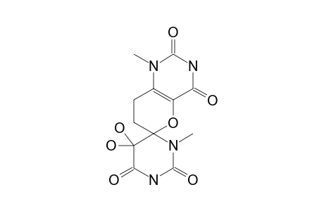 3',4'-DIHYDRO-5,5-DIHYDROXY-3,5'-DIMETHYLSPIRO-[PYRIMIDINE-4(5H),2'[2H]-PYRANO-[3,2-D]-PYRIMIDINE]-2,6,6',8'-(1H,3H,5'H,7'H)-TETRONE