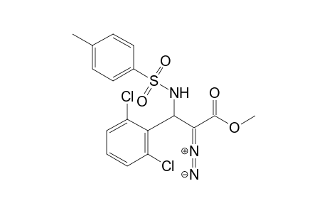 Methyl 2-diazo-3-(2,6-dichloro)phenyl-3-[(N-tosyl)amino]propanoate